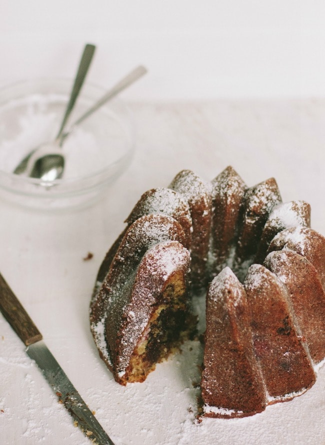 raspberry + chocolate bundt cake with almond flour The Vanilla Bean Blog