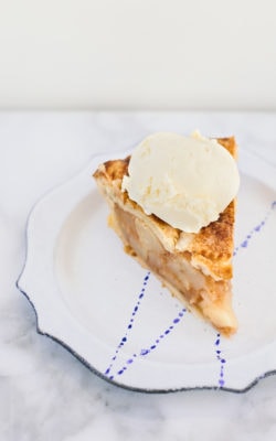 Pear Apple Hard Cider Pie