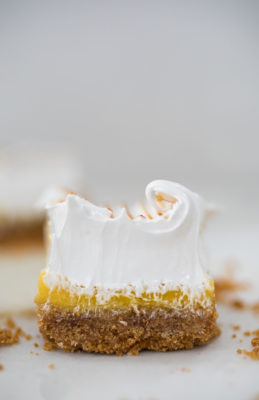 Whole Meyer Lemon Meringue Bars