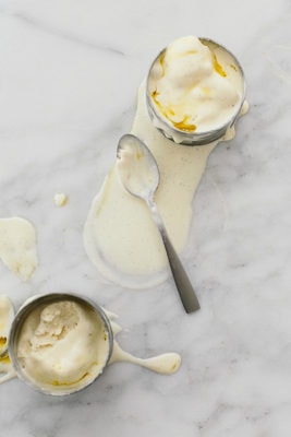 Olive Oil No-Churn Ice Cream