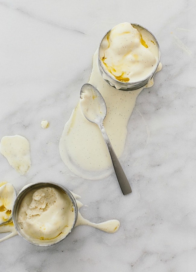 Olive Oil No-Churn Ice Cream