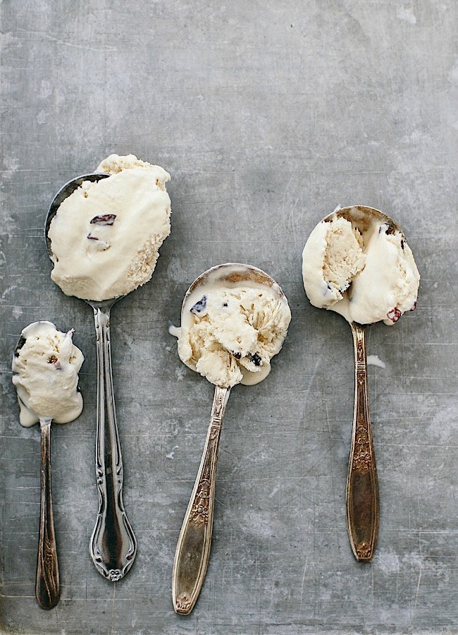 Coffee No-Churn Ice Cream with Cacao Nibs