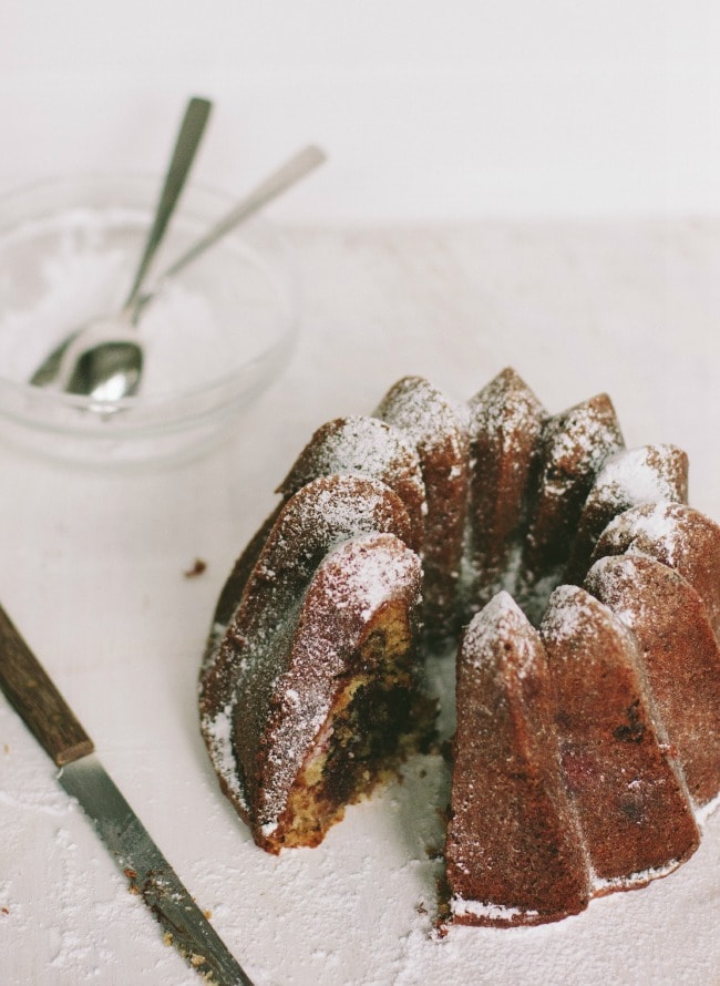 raspberry + chocolate bundt cake | the vanilla bean blog