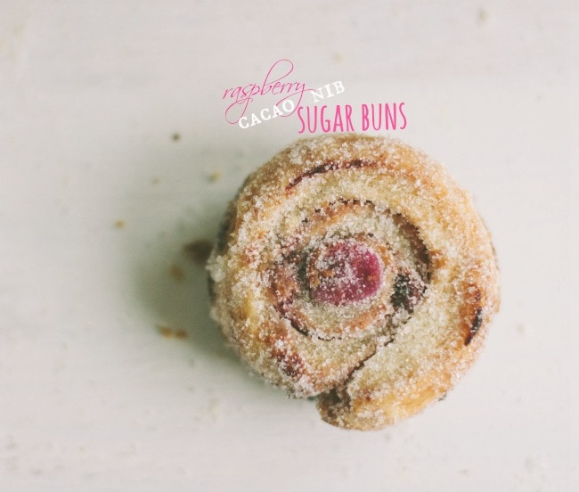 raspberry cacao nib sugar buns | the vanilla bean blog