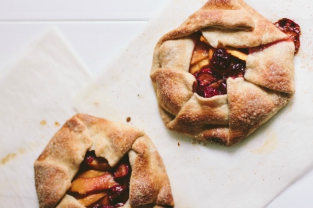 peach and cherry galette | the vanilla bean blog