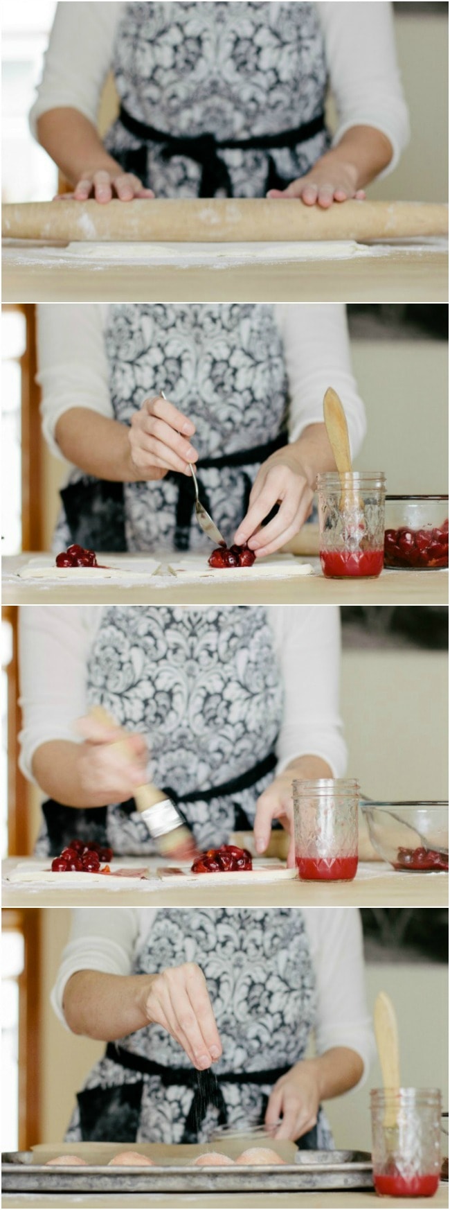 sour cherry turnovers | the vanilla bean blog