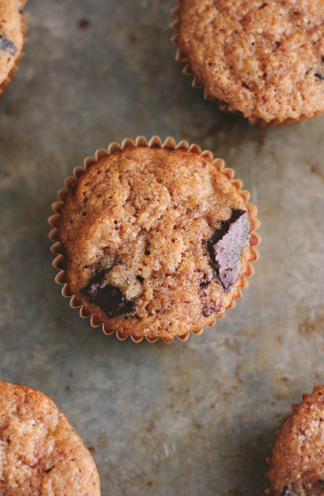 banana-chocolate-coffee muffins with whole wheat flour | the vanilla bean blog