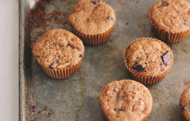 banana-chocolate-coffee muffins with whole wheat flour | the vanilla bean blog