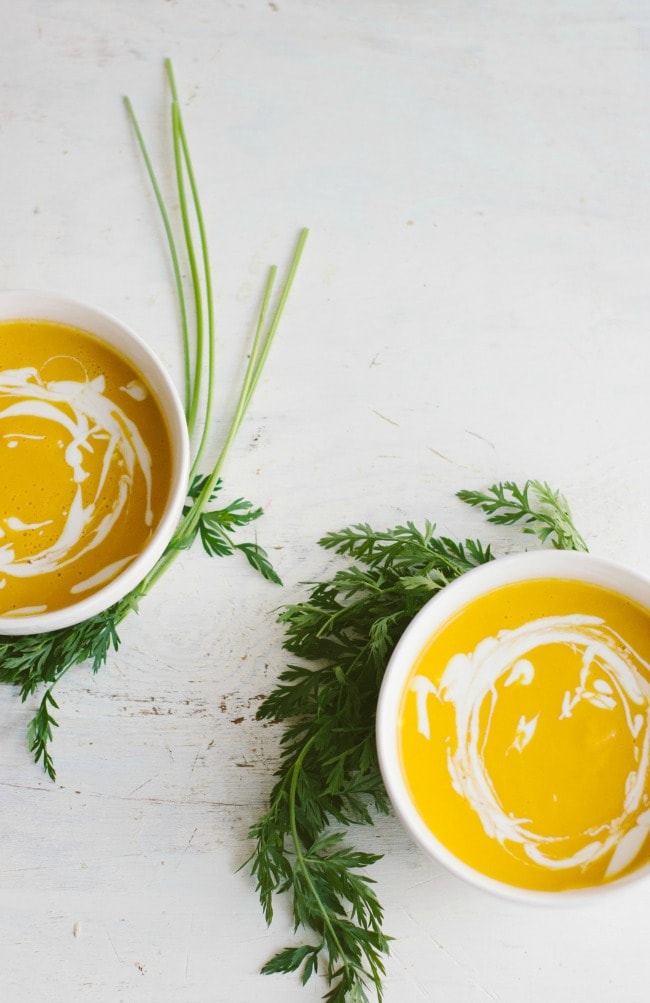 creamy carrot orange soup | the vanilla bean blog