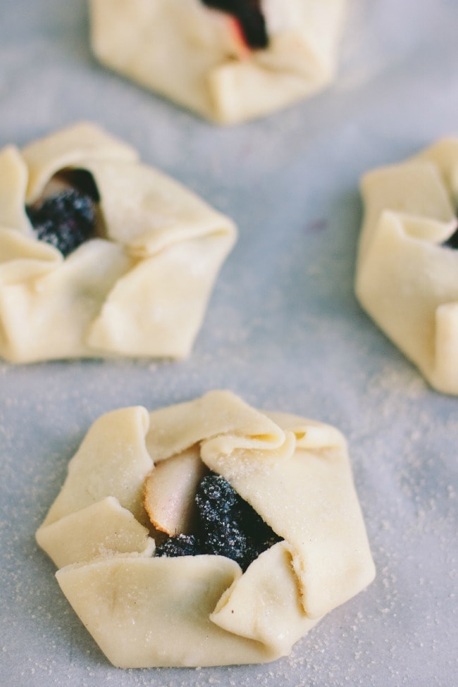 pear + blackberry tartlets | the vanilla bean blog