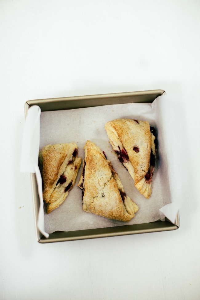 Crème Fraîche Scones with Mixed Berries | The Vanilla Bean Blog