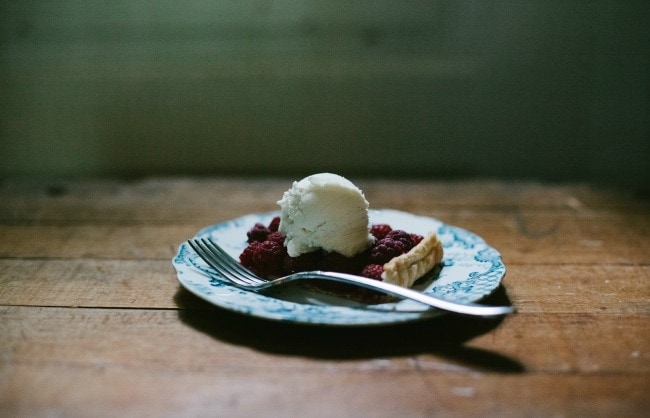 Raspberry Tart with Ice Cream | The Vanilla Bean Blog | Sarah Kieffer