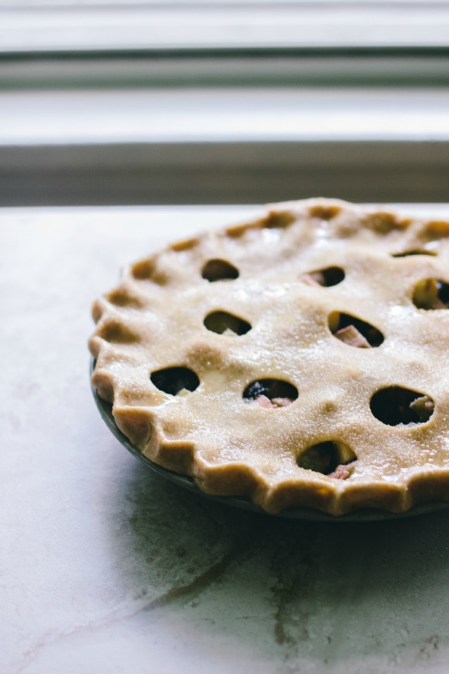 Rhubarb Blueberry Apple Pie | The Vanilla Bean Blog | Sarah Kieffer