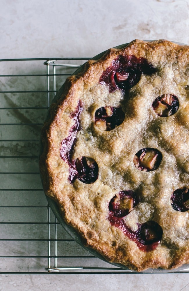 Rhubarb Blueberry Apple Pie | The Vanilla Bean Blog | Sarah Kieffer