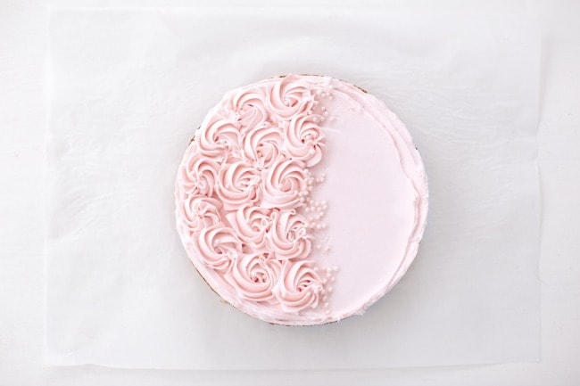 Buttermilk Cake with Rhubarb Buttercream | Sarah Kieffer | The Vanilla Bean Blog