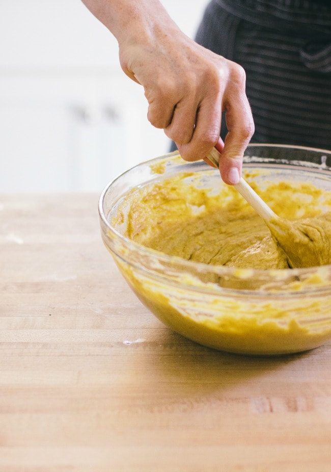 Stirring Dough with Wooden Spoon | The Vanilla Bean Blog | Sarah Kieffer