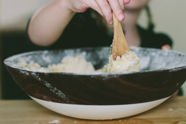 Stirring Scone Dough | Sarah Kieffer | The Vanilla Bean Blog 