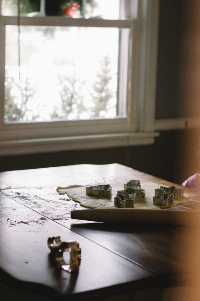 Cutting Out Holiday Sugar Cookie Dough | The Vanilla Bean Blog | Sarah Kieffer