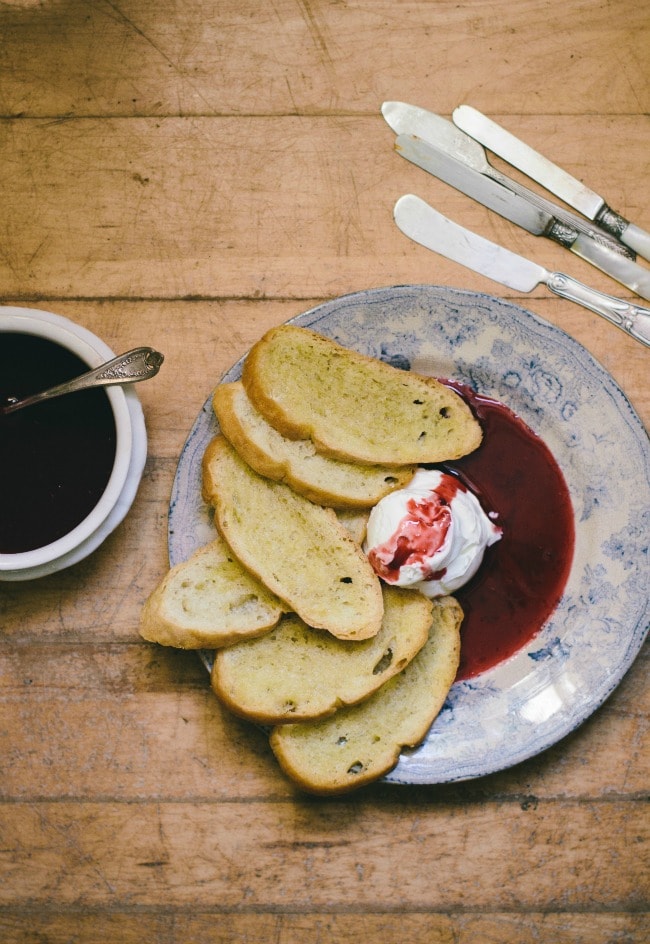 Labneh with Raspberry Coulis | Sarah Kieffer | The Vanilla Bean Blog