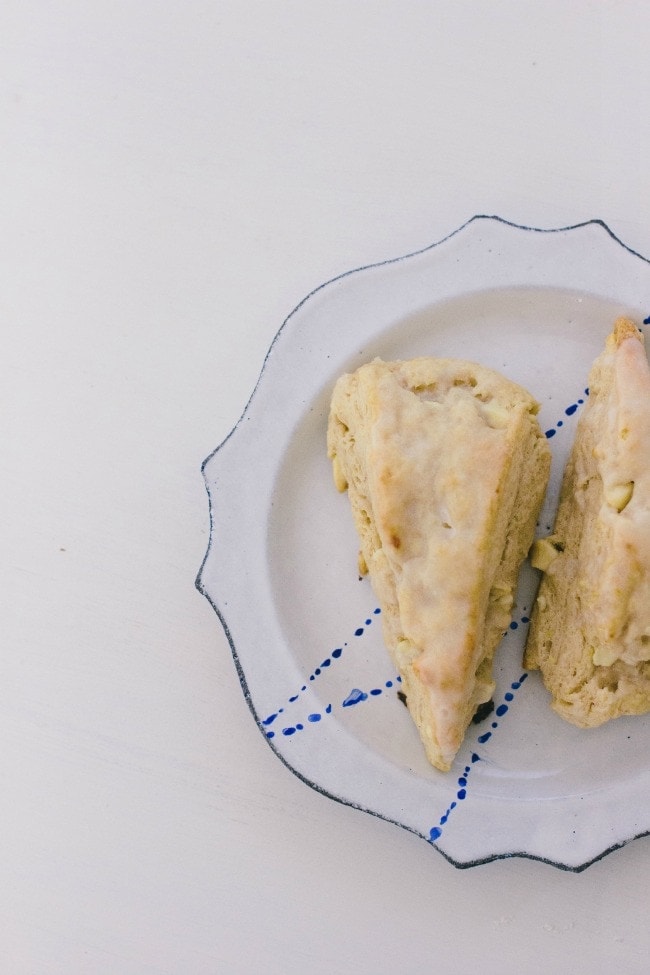 Lemon White Chocolate Scones | Sarah Kieffer | The Vanilla Bean Blog