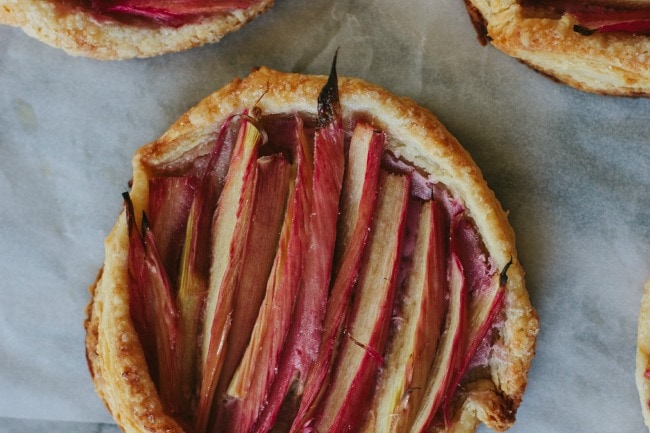 rhubarb puff pastry tart | the vanilla bean blog | Sarah Kieffer