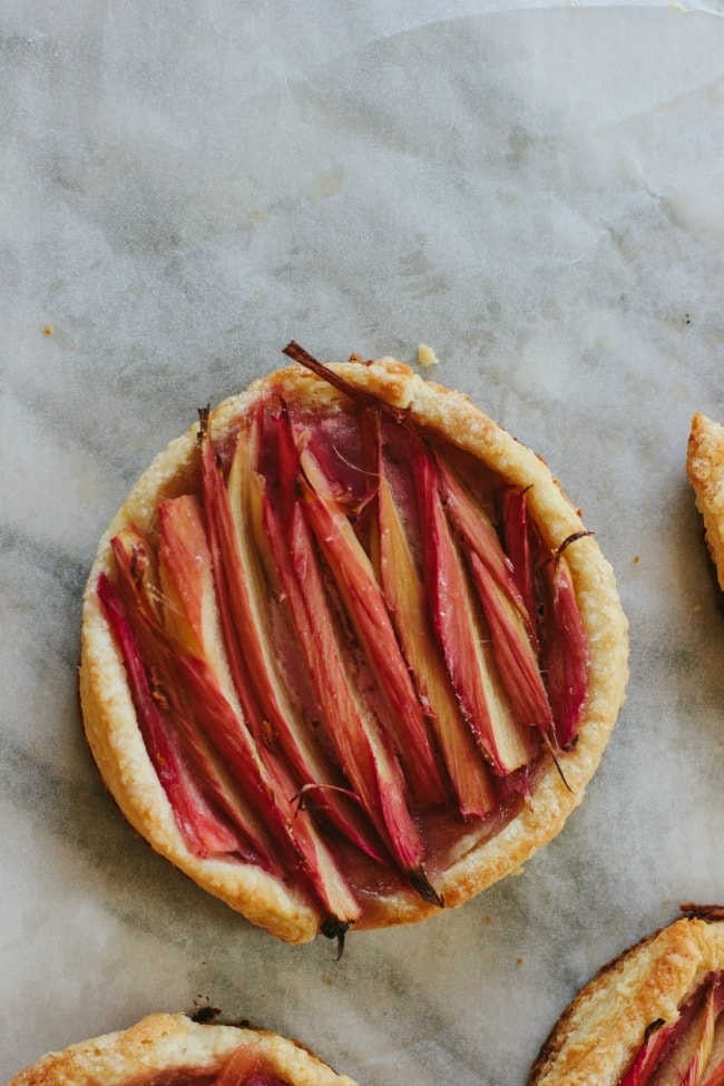 rhubarb puff pastry tart | the vanilla bean blog | Sarah Kieffer