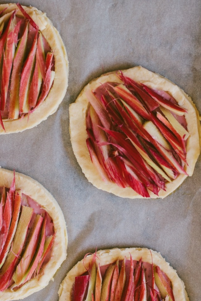 rhubarb puff pastry tarts | the vanilla bean blog | Sarah Kieffer