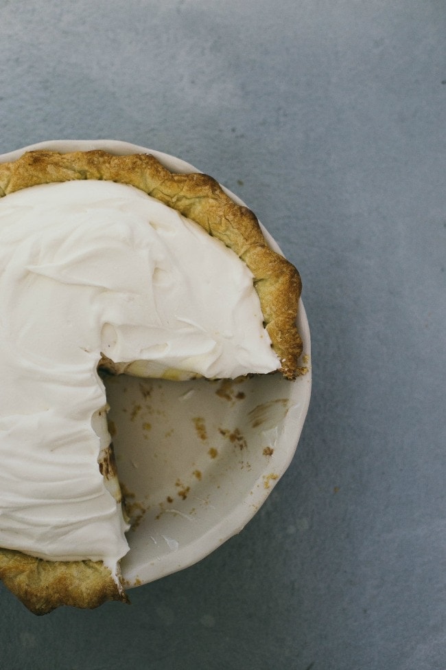 coconut cream pie | the vanilla bean blog