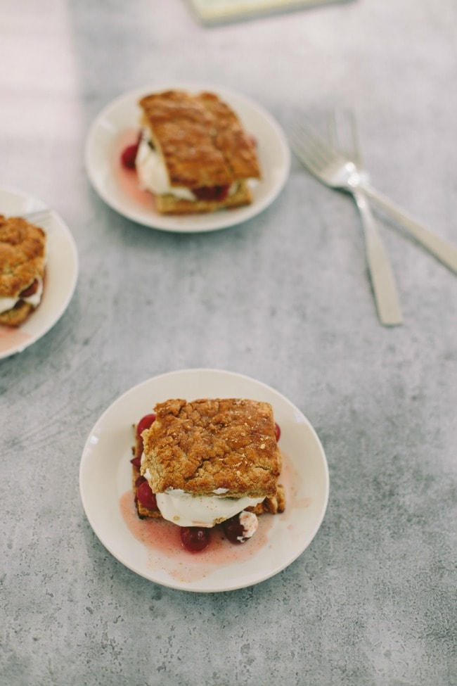 Sour Cherry Shortcake With Olive Oil Biscuits | The Vanilla Bean Blog