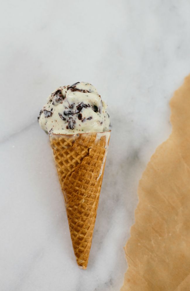 Mint Ice Cream Cone | Sarah Kieffer | The Vanilla Bean Blog