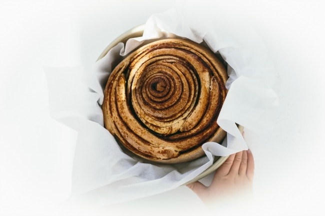 giant cinnamon buns with brown butter icing | the vanilla bean blog