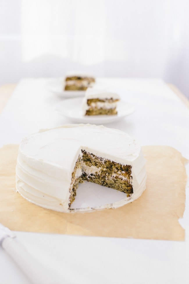 banana cake with penuche frosting | the vanilla bean blog