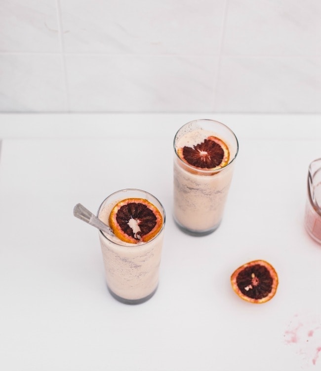 blood orange + chocolate shakes | the vanilla bean blog
