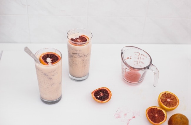 blood orange + chocolate shakes | the vanilla bean blog