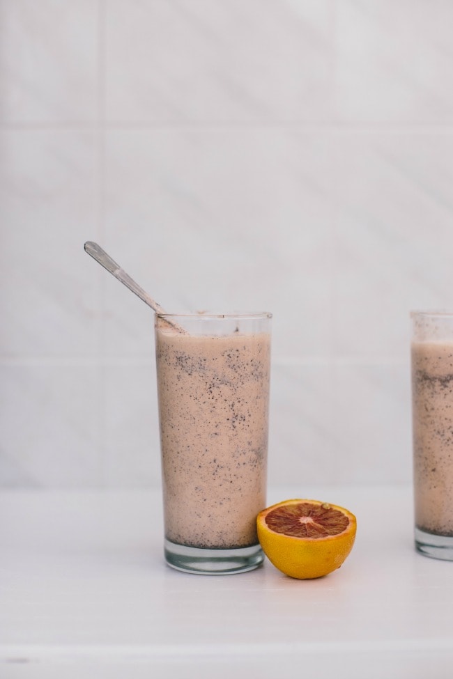 blood orange + chocolate shake | the vanilla bean blog