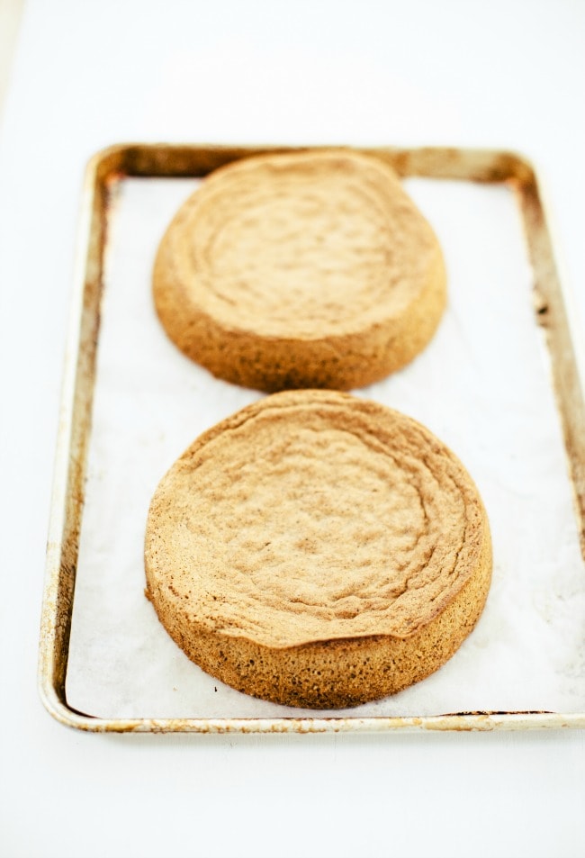 Hazelnut Cake Layers on Baking Sheet | Sarah Kieffer | The Vanilla Bean Blog