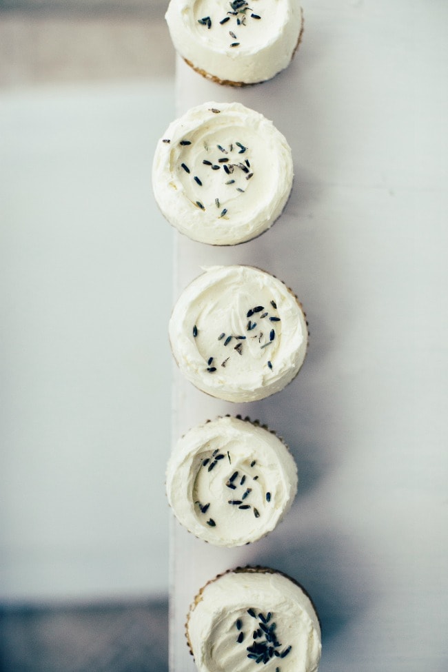 Vanilla Lavender Cupcakes | Sarah Kieffer | The Vanilla Bean Blog