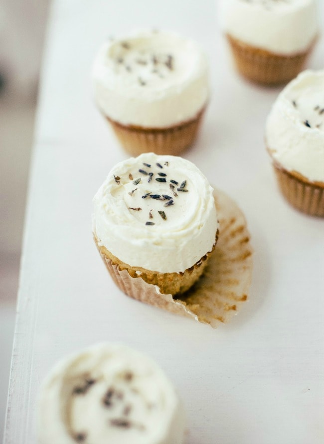 Vanilla Lavender Cupcakes | Sarah Kieffer | The Vanilla Bean Blog