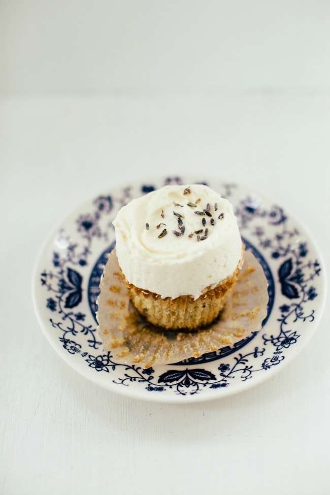 Vanilla Lavender Cupcakes | Sarah Kieffer | The Vanilla Bean Blog