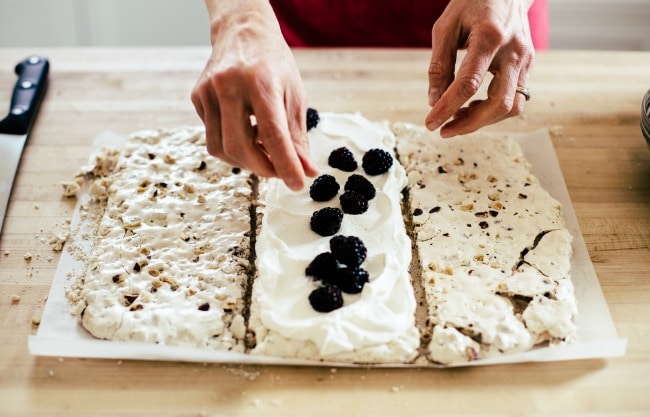 Blackberries and Cream on Meringue | Sarah Kieffer | The Vanilla Bean Blog