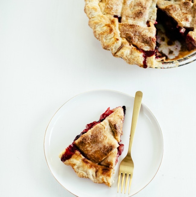 Peach Apple Cherry Pie | Vanilla Bean Blog