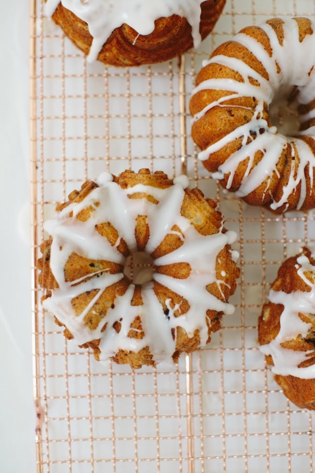 Cherry Poppy Seed Bundt Cakes | Sarah Kieffer | The Vanilla Bean Blog