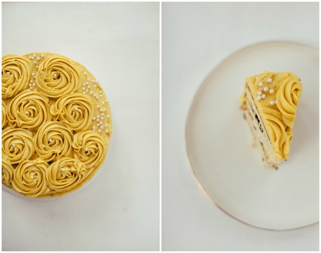 Ginger Cake with Pumpkin Creme Mousseline | The Vanilla Bean Blog