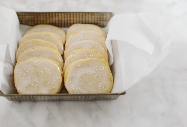 Ice Box Sugar Cookies with Ginger Sugar