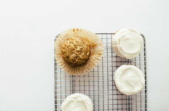 Parsnip Cardamom Cupcakes With Maple Cream Cheese Frosting | Sarah Kieffer