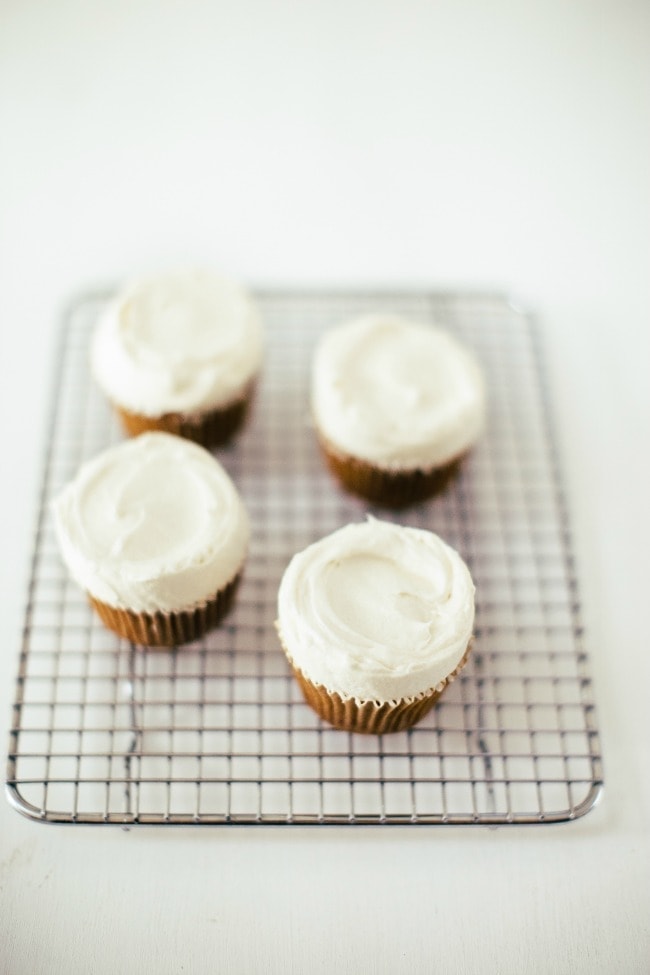 Parsnip Cardamom Cupcakes With Maple Cream Cheese Frosting | Sarah Kieffer