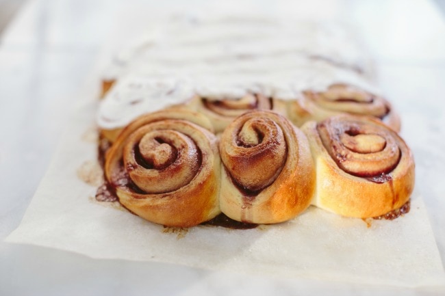 Blackberry Jam Buns with Crème Fraîche Frosting | Sarah Kieffer | The Vanilla Bean Blog