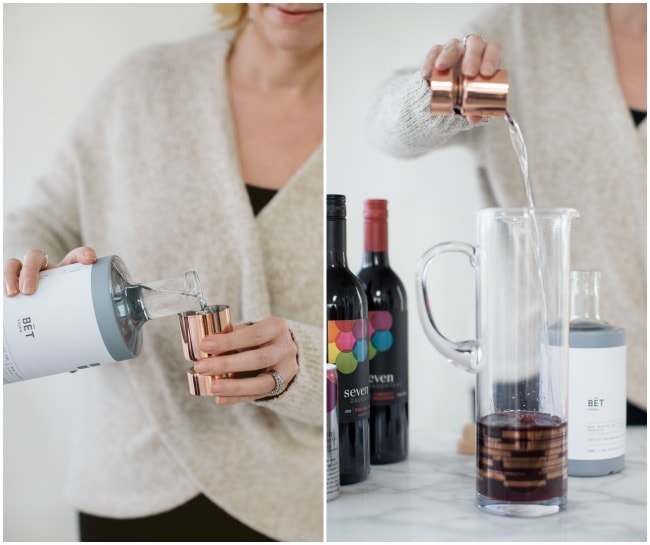 Pouring Vodka Into Cocktail | Sarah Kieffer | The Vanilla Bean Blog