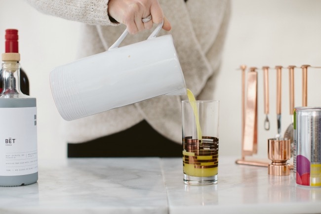 Pouring a Cocktail | Sarah Kieffer | The Vanilla Bean Blog