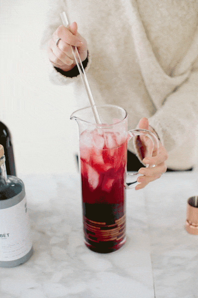 Stirring A Holiday Cocktail | Sarah Kieffer | The Vanilla Bean Blog